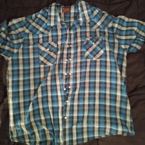 Mens plains Western wear pearl snap